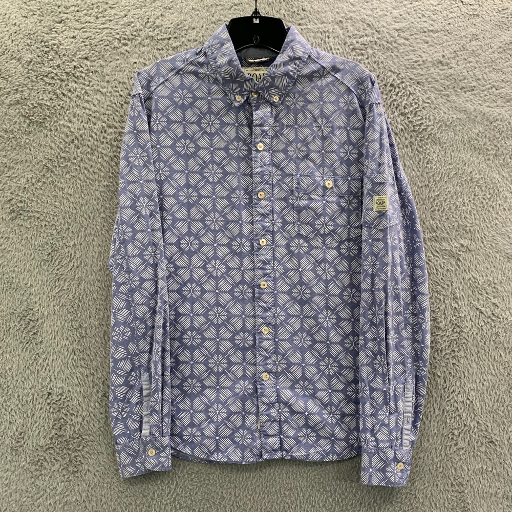 ROARK Shirt Mens Size Medium Button Up Blue**